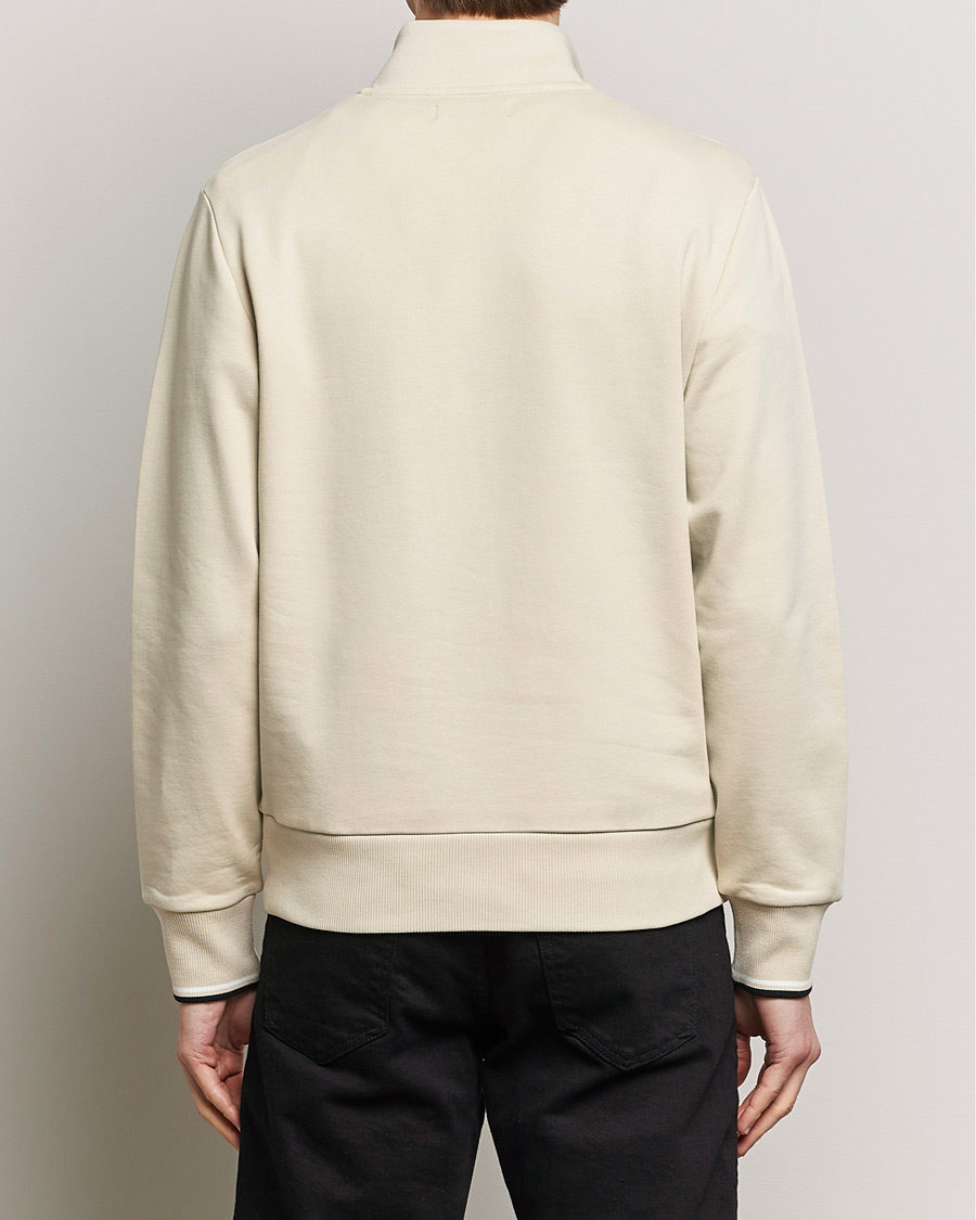 Men | Sweaters & Knitwear | Fred Perry | Half Zip Sweatshirt Oatmeal