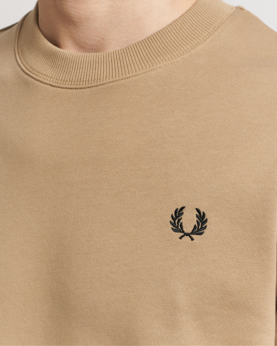 Men | Sweaters & Knitwear | Fred Perry | Crew Neck Sweatshirt Warm Grey