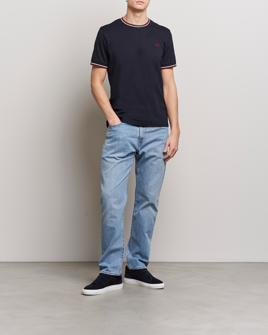 Men | T-Shirts | Fred Perry | Twin Tipped T-Shirt Navy