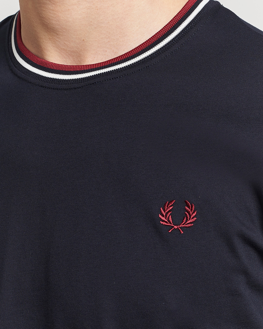 Men | T-Shirts | Fred Perry | Twin Tipped T-Shirt Navy