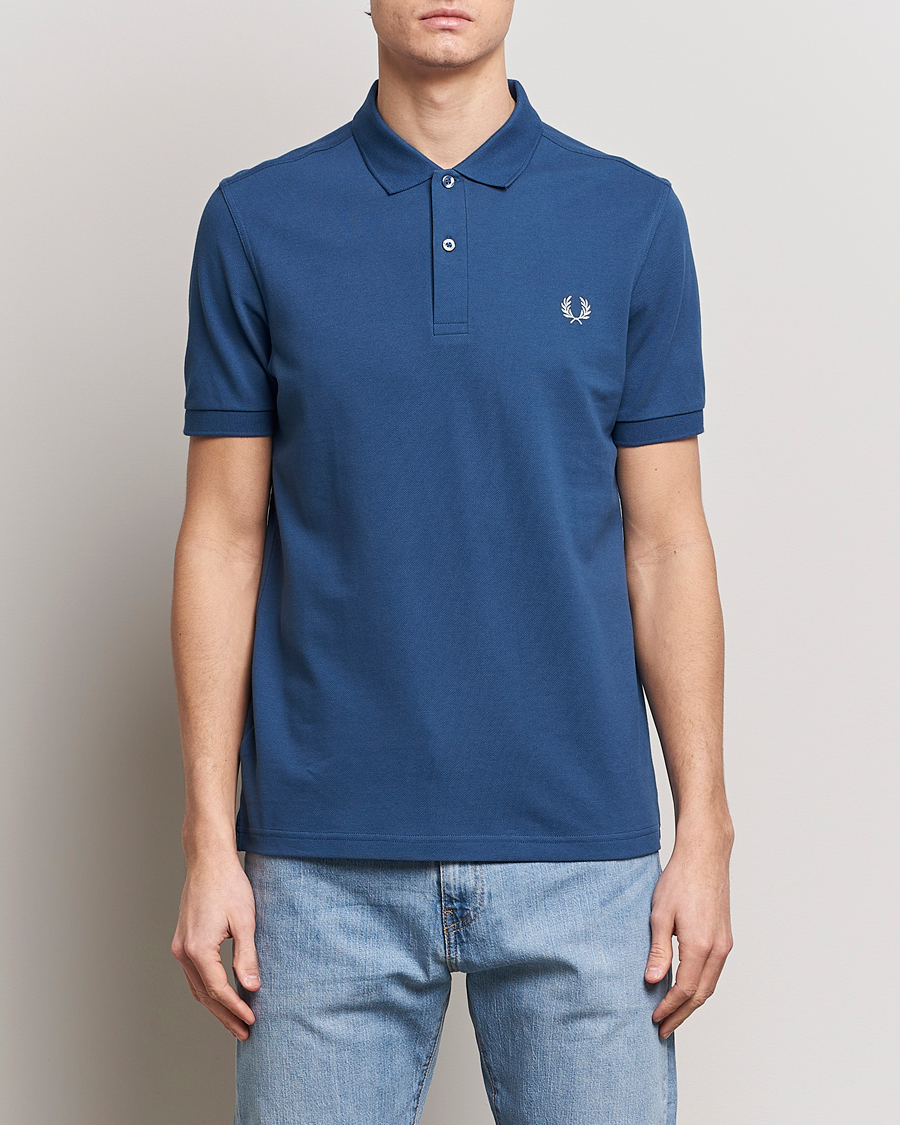 Men | Polo Shirts | Fred Perry | Plain Polo Shirt Midnight Blue