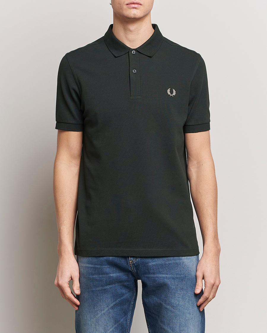 Men | Best of British | Fred Perry | Plain Polo Shirt Night Green