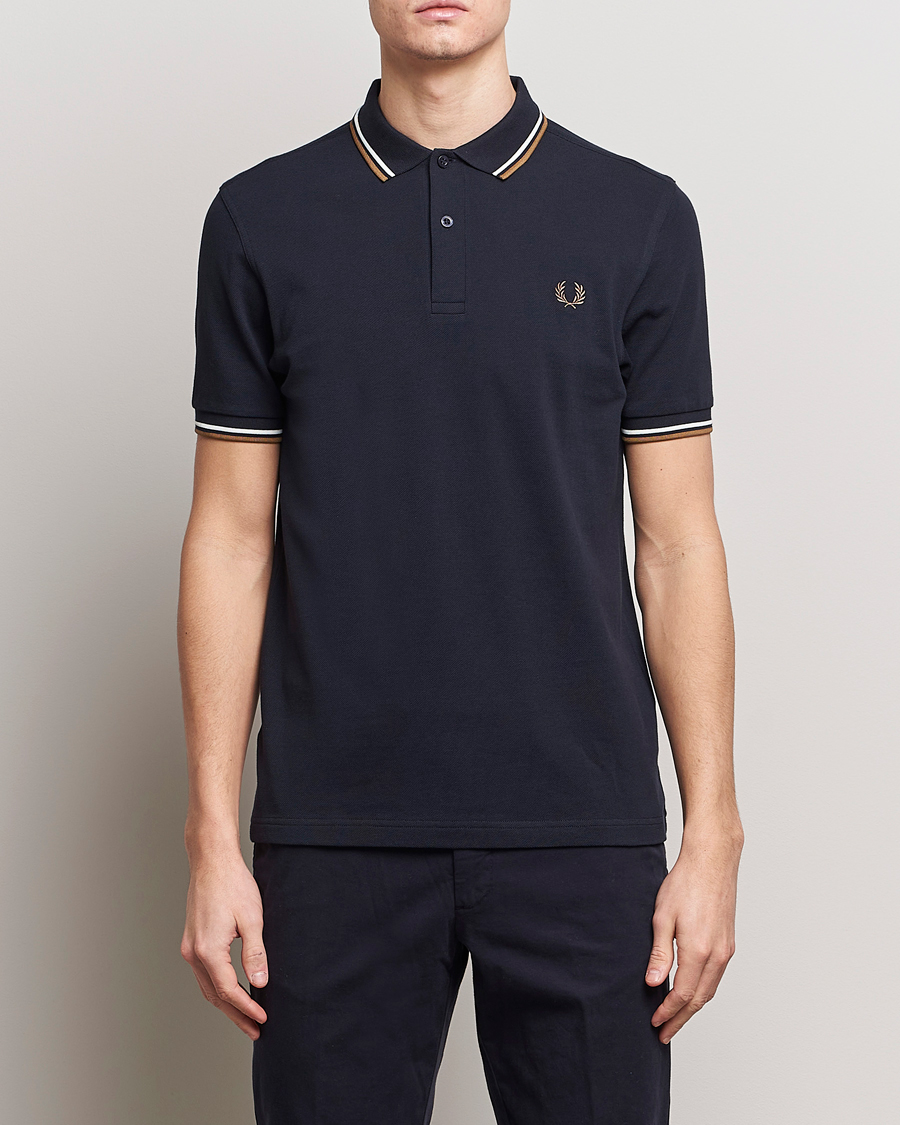 Men | Clothing | Fred Perry | Twin Tipped Polo Shirt Navy