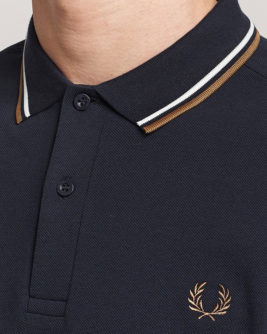Men | Polo Shirts | Fred Perry | Twin Tipped Polo Shirt Navy
