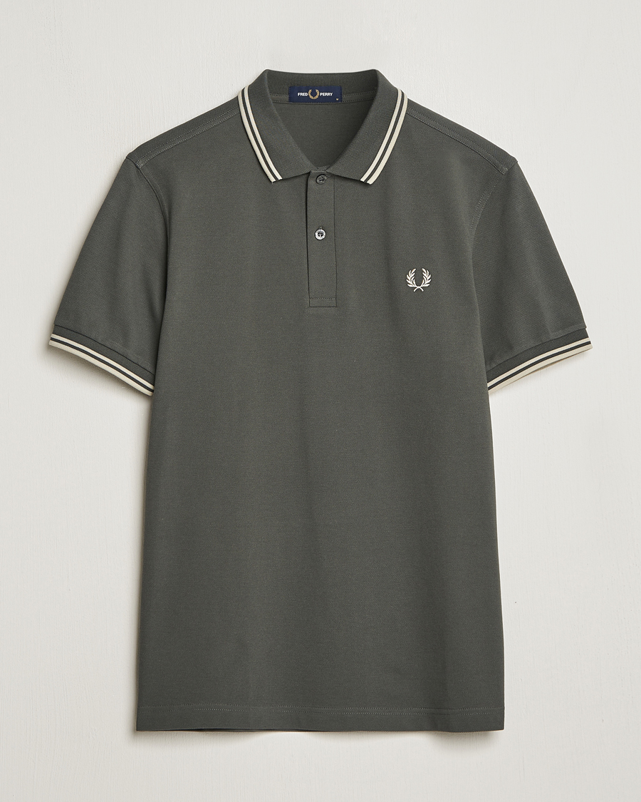 Men | Polo Shirts | Fred Perry | Twin Tipped Polo Shirt Field Green