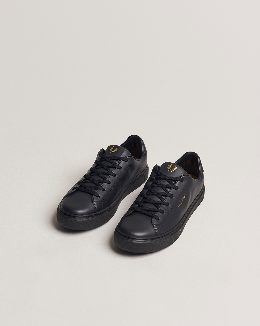 Men | Best of British | Fred Perry | B71 Leather Sneaker Black