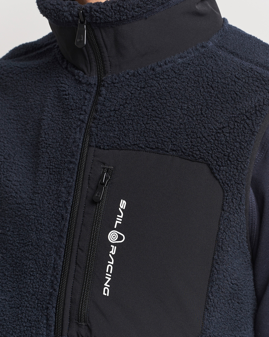 Men | Gilets | Sail Racing | Bowman Pile Zip Vest Dark Navy