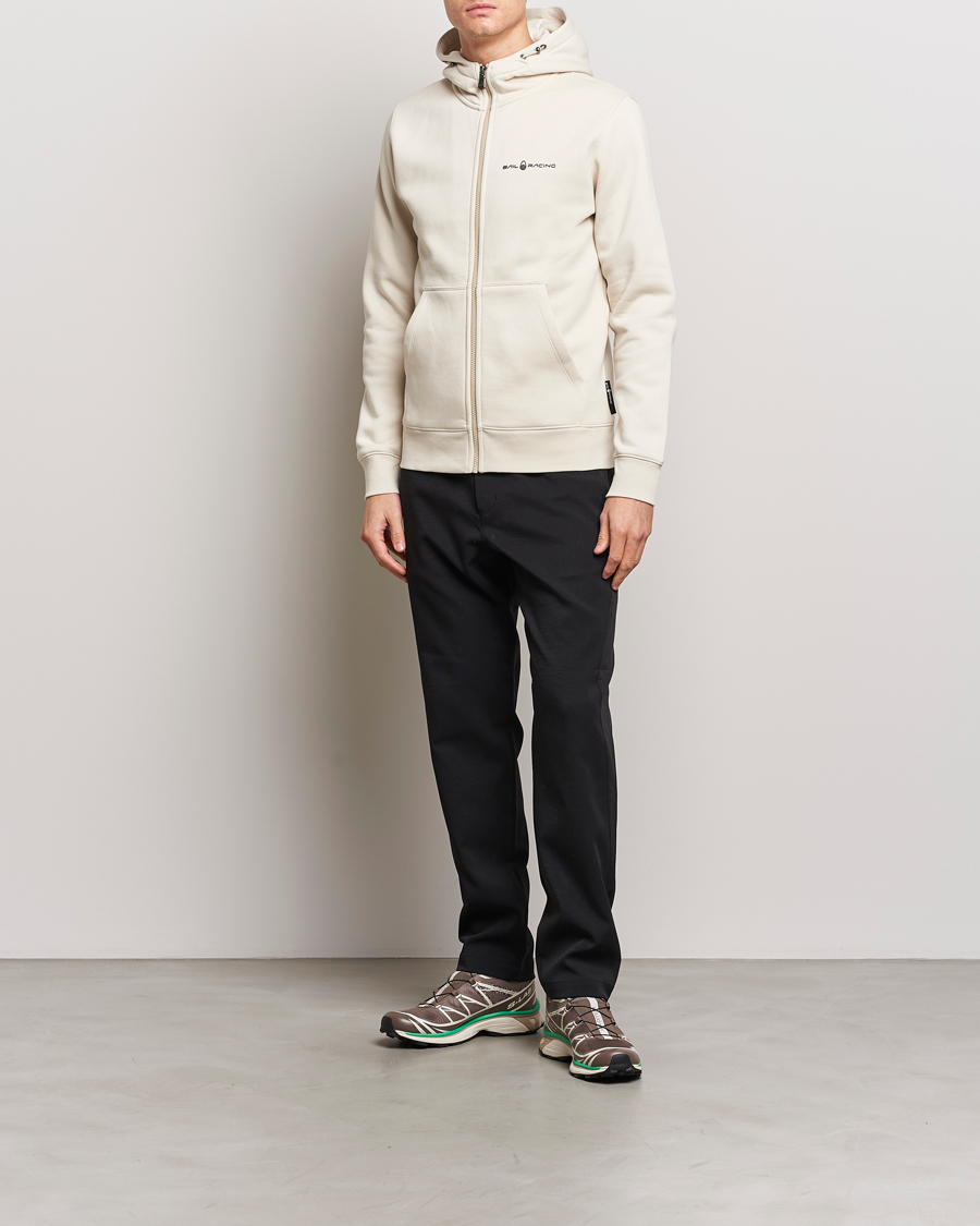 Men | Sweaters & Knitwear | Sail Racing | Bowman Full Zip Hoodie Ivory