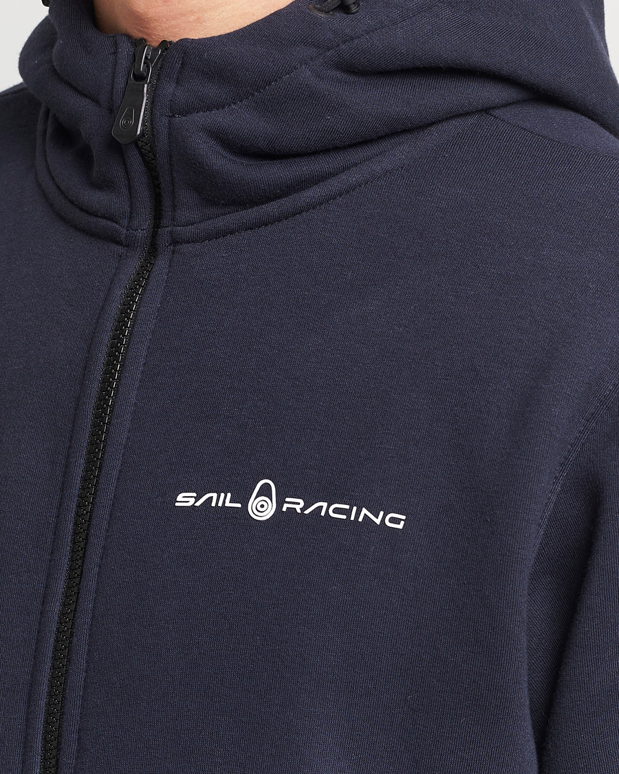 Men | Sweaters & Knitwear | Sail Racing | Bowman Full Zip Hoodie Dark Navy