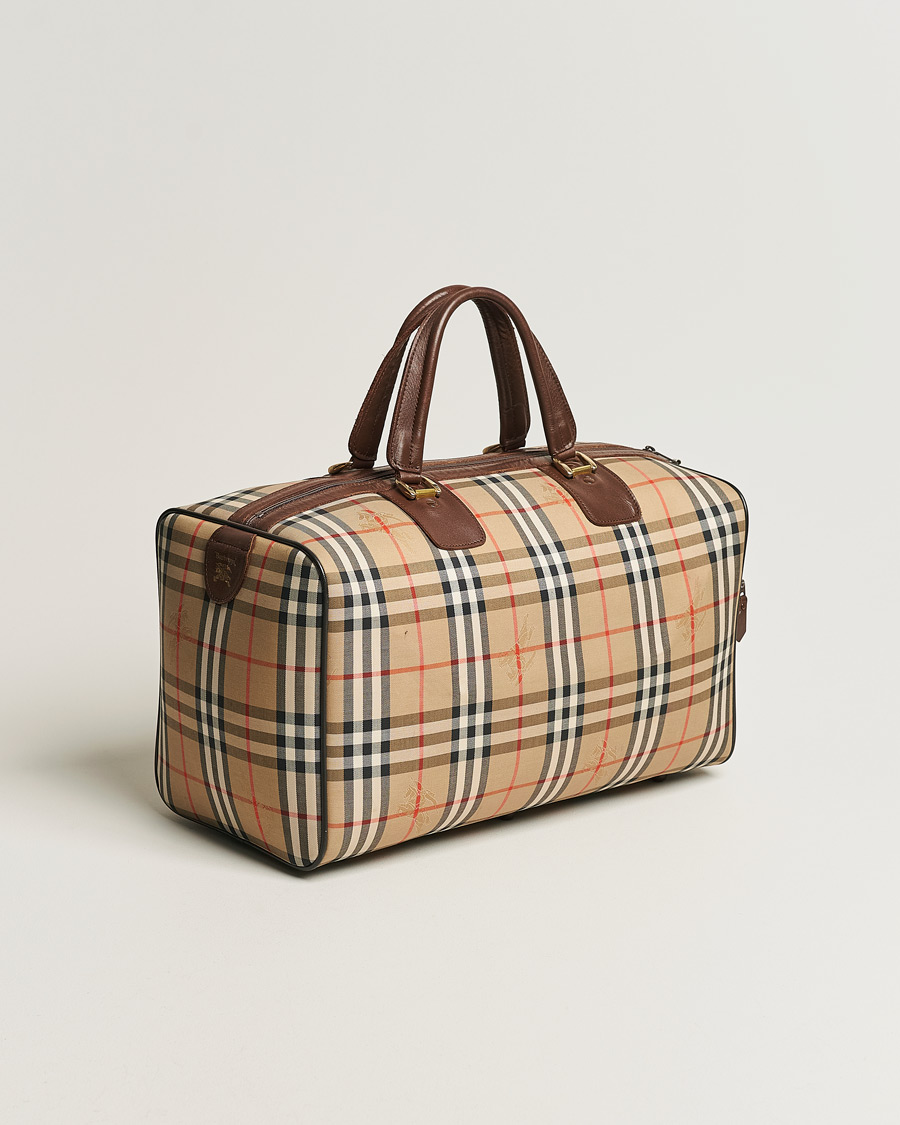 Men | Burberry Pre-Owned Duffle Bag Haymarket Check | Burberry Pre-Owned | Duffle Bag Haymarket Check