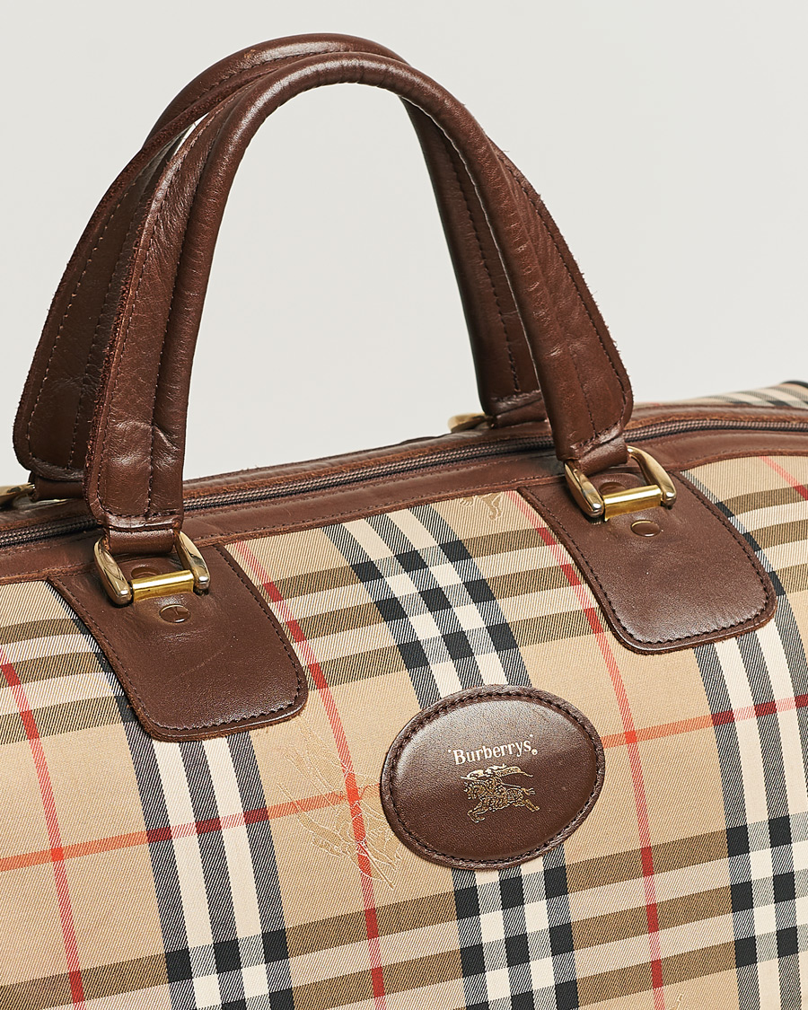 Men | Burberry Pre-Owned Duffle Bag Haymarket Check | Burberry Pre-Owned | Duffle Bag Haymarket Check