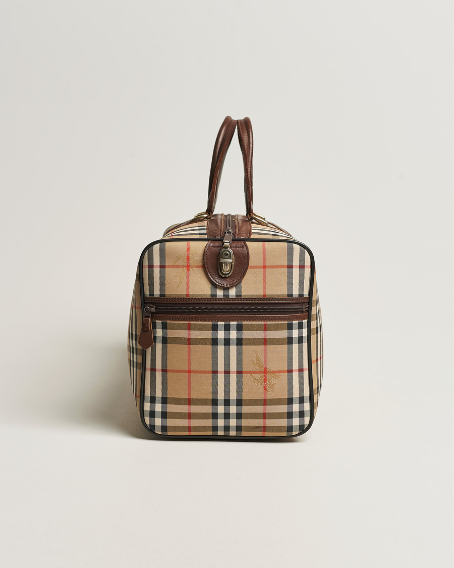 Men | Burberry Pre-Owned Duffle Bag Haymarket Check | Burberry Pre-Owned | Duffle Bag Haymarket Check