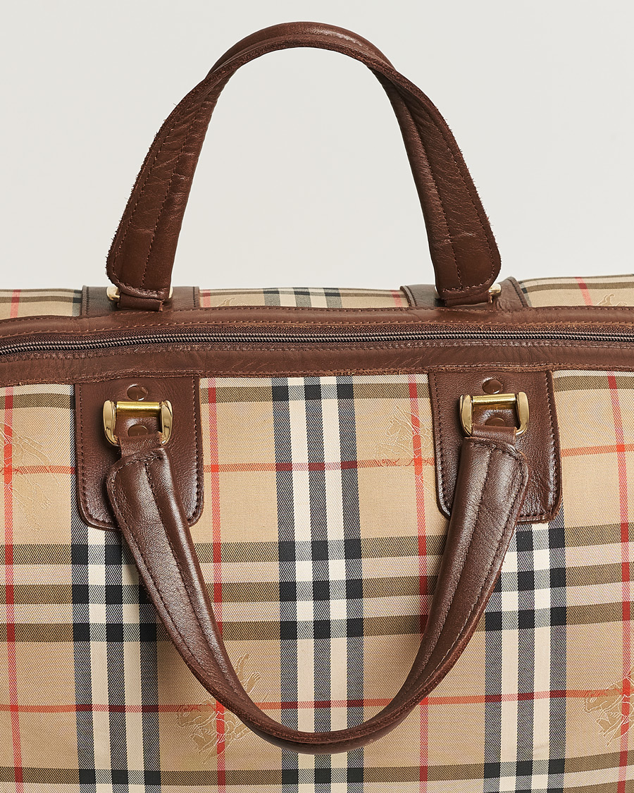 Men | Burberry Pre-Owned Duffle Bag Haymarket Check | Burberry Pre-Owned | Duffle Bag Haymarket Check