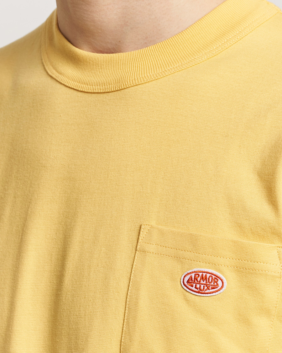 Men | T-Shirts | Armor-lux | Callac Pocket T-Shirt Yellow
