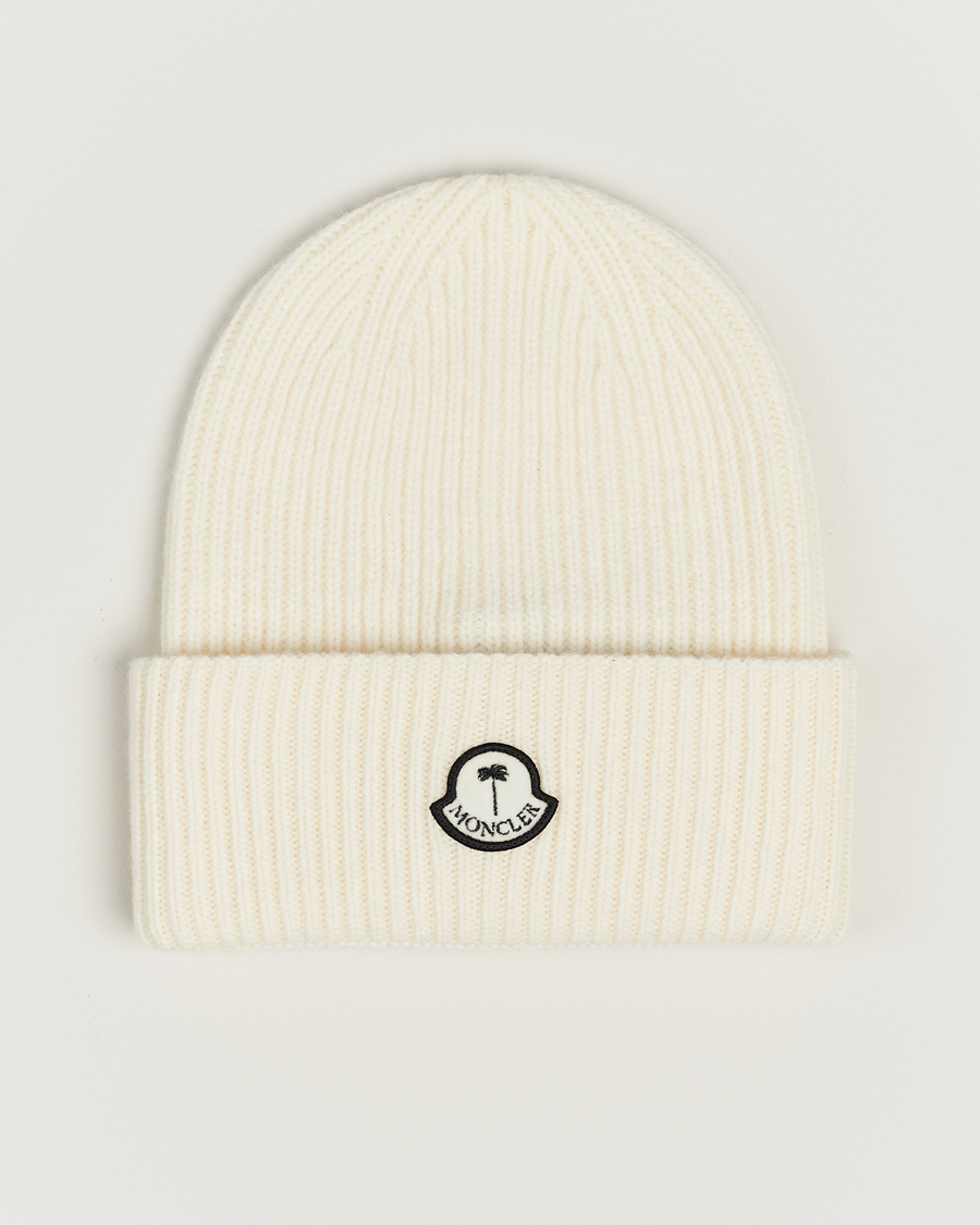 Men | Moncler Genius Rib Knit Beanie Off White | Moncler Genius | Rib Knit Beanie Off White