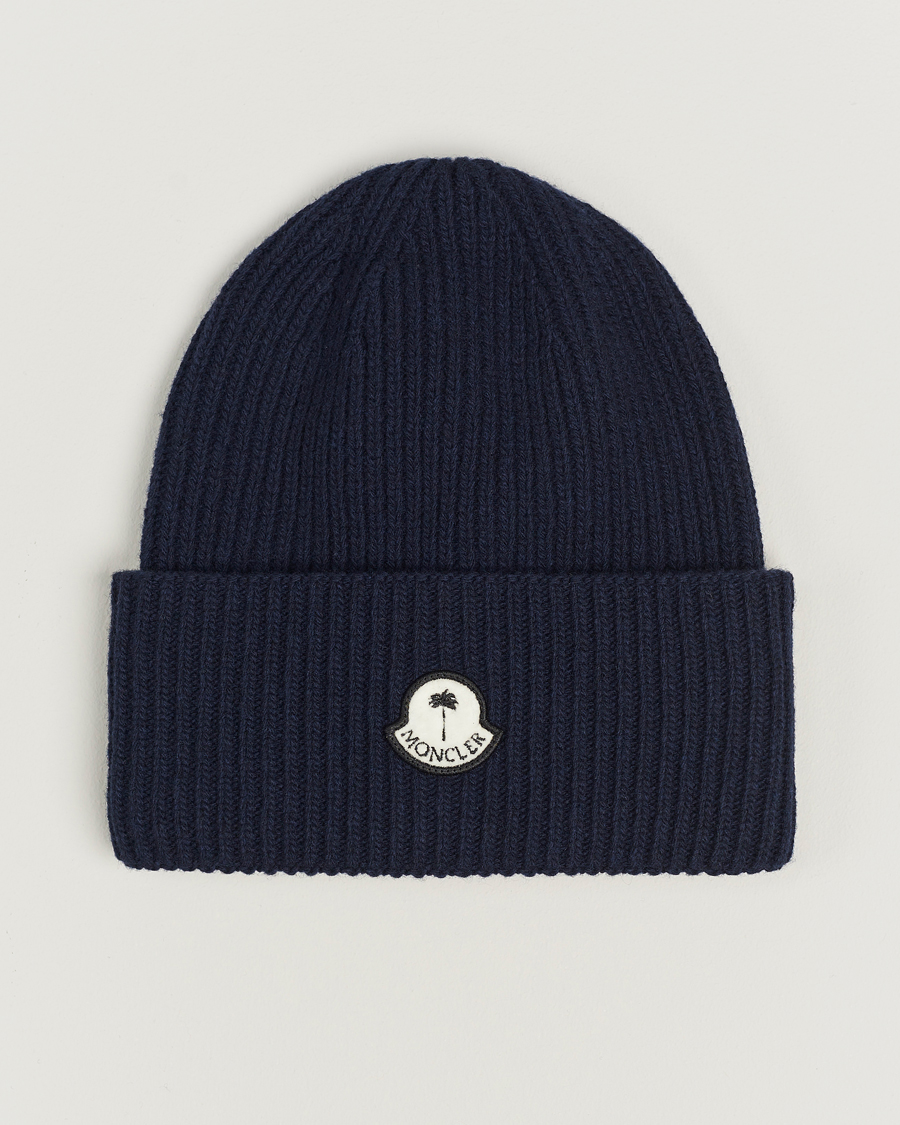 Men | Moncler Genius Rib Knit Beanie Navy | Moncler Genius | Rib Knit Beanie Navy