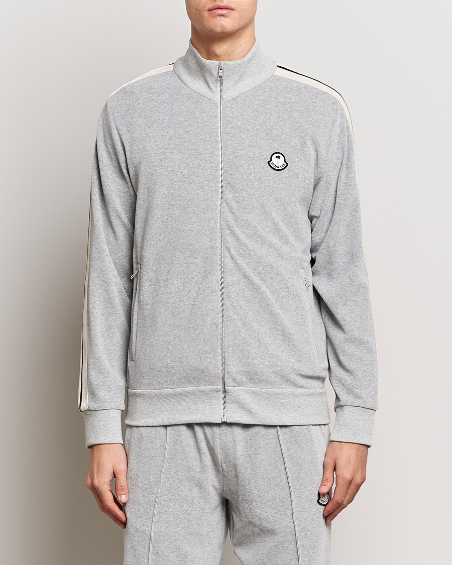 Men | Sweaters & Knitwear | Moncler Genius | Zip Up Cardigan Light Grey