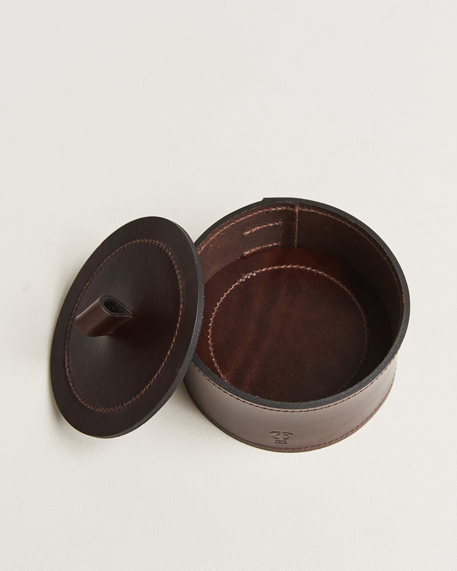 Men | Home | Tärnsjö Garveri | Small Leather Box 002 Dark Brown