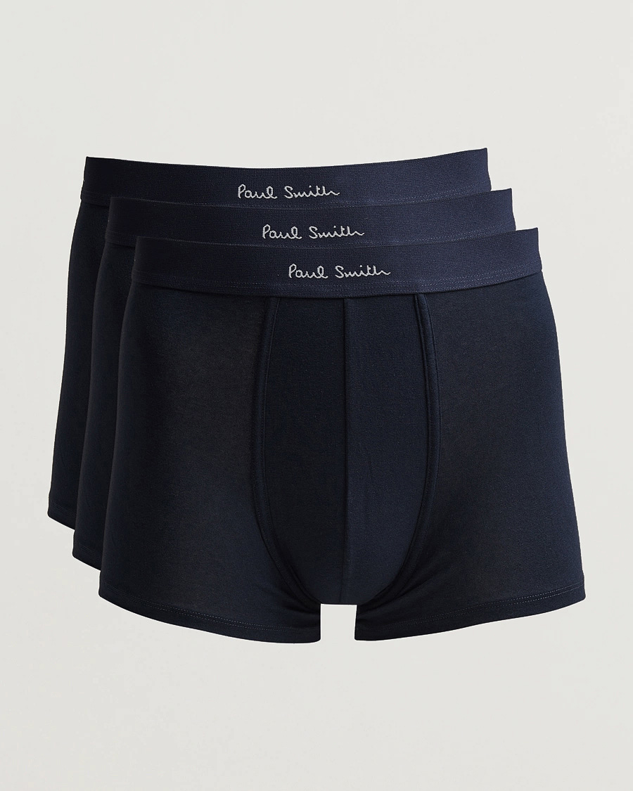 Men | Underwear & Socks | Paul Smith | 3-Pack Trunk Navy