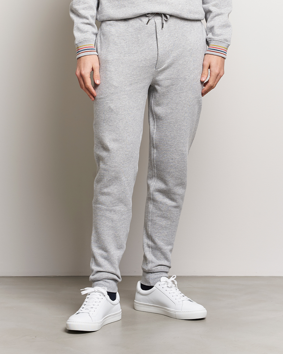Men | Trousers | Paul Smith | Artist Rib Sweatpants Grey Melange