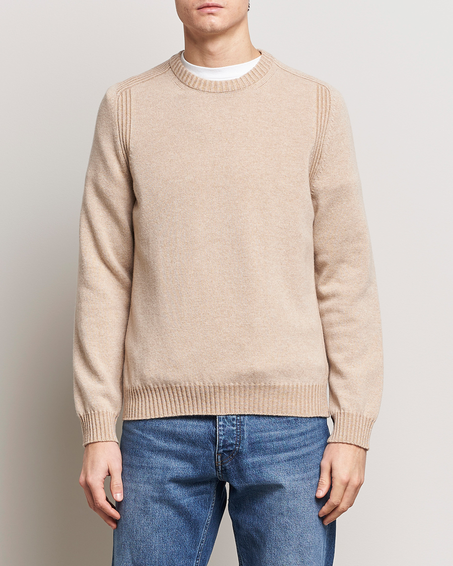 Men | Sweaters & Knitwear | Paul Smith | Lambswool Crew Neck Sweater Beige Melange