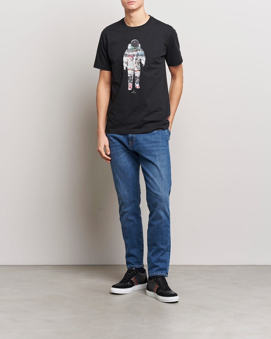 Men | T-Shirts | PS Paul Smith | Astronaut Crew Neck T-Shirt Black
