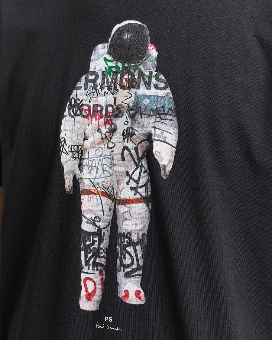 Men | T-Shirts | PS Paul Smith | Astronaut Crew Neck T-Shirt Black