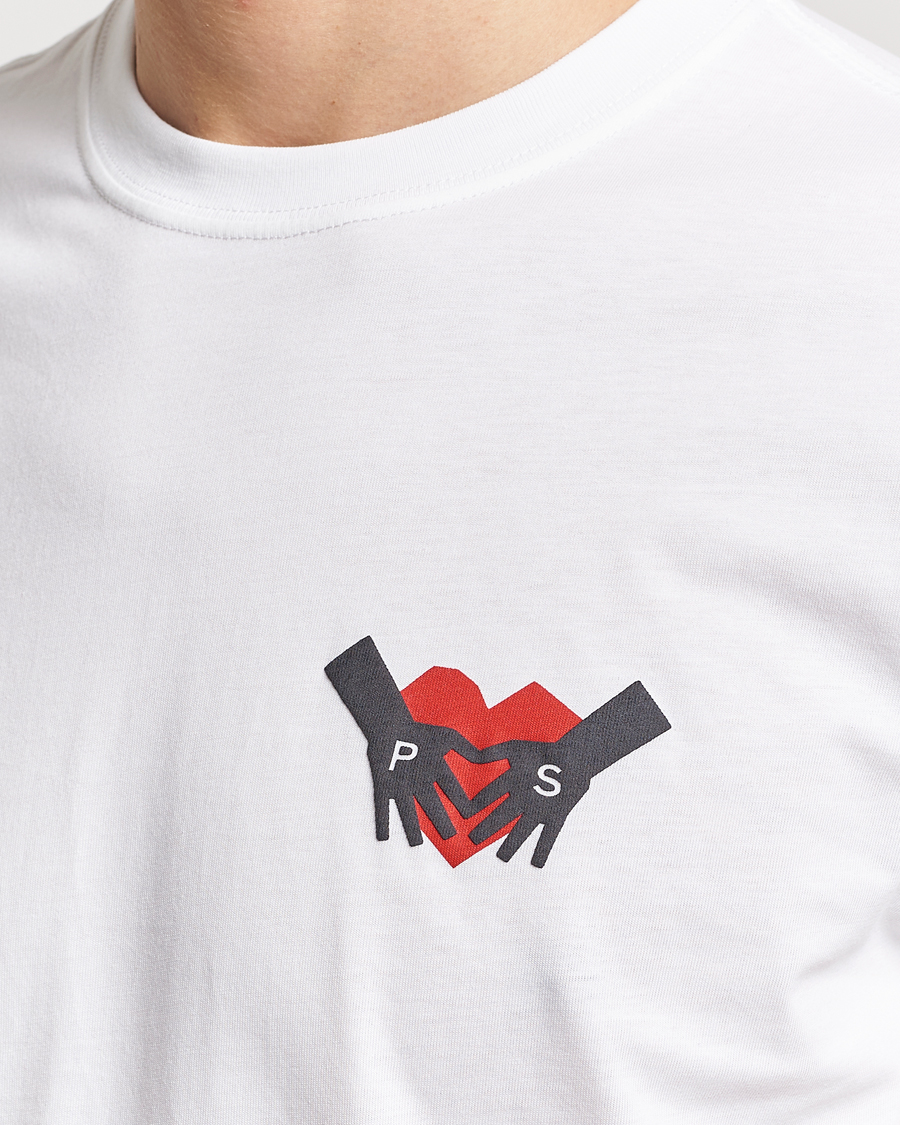 Men | T-Shirts | PS Paul Smith | PS Heart Crew Neck T-Shirt White