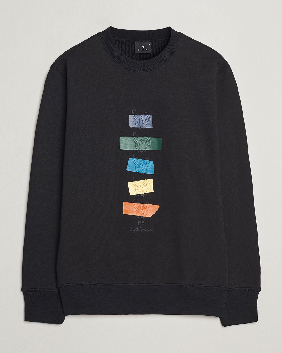 Men | Sweaters & Knitwear | PS Paul Smith | Rabbits Crew Neck Sweatshirt Black