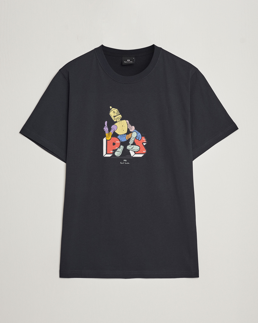 Men |  | PS Paul Smith | Robot Crew Neck T-Shirt Navy