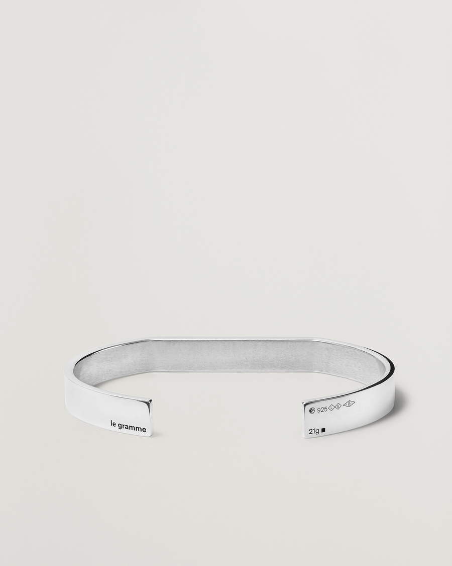Men | LE GRAMME Godron Bracelet Sterling Silver 21g | LE GRAMME | Godron Bracelet Sterling Silver 21g