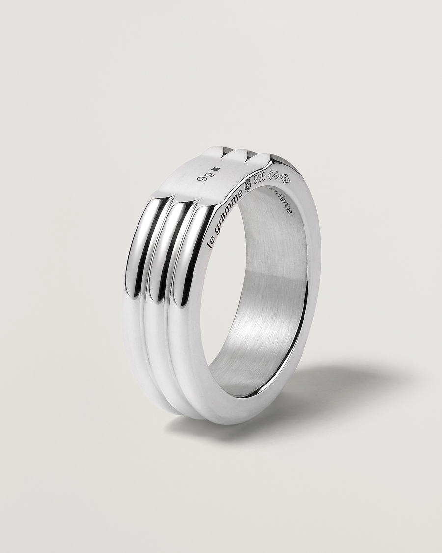 Men | LE GRAMME Godron Ring Sterling Silver 9g | LE GRAMME | Godron Ring Sterling Silver 9g
