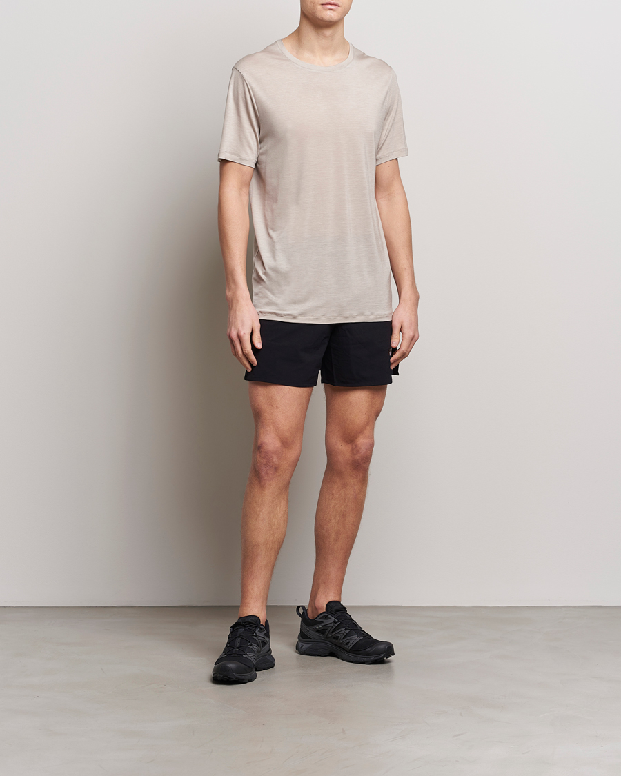 Men | T-Shirts | Houdini | Tree Tencel T-Shirt Sandstorm