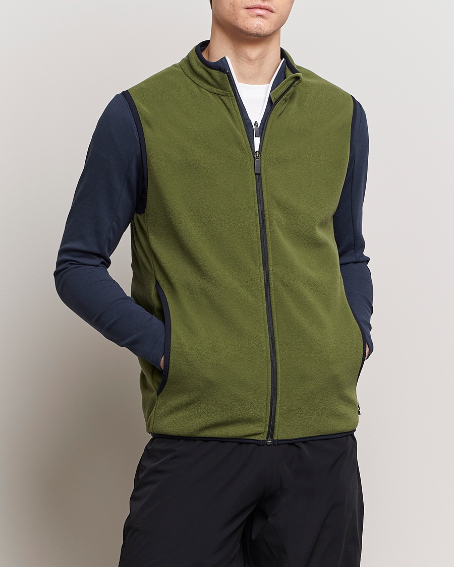 Men | Sweaters & Knitwear | Falke Sport | Falke Fleece Vest Herb