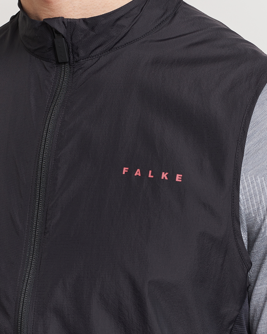 Men | Sweaters & Knitwear | Falke Sport | Falke Recycled Running Vest Black