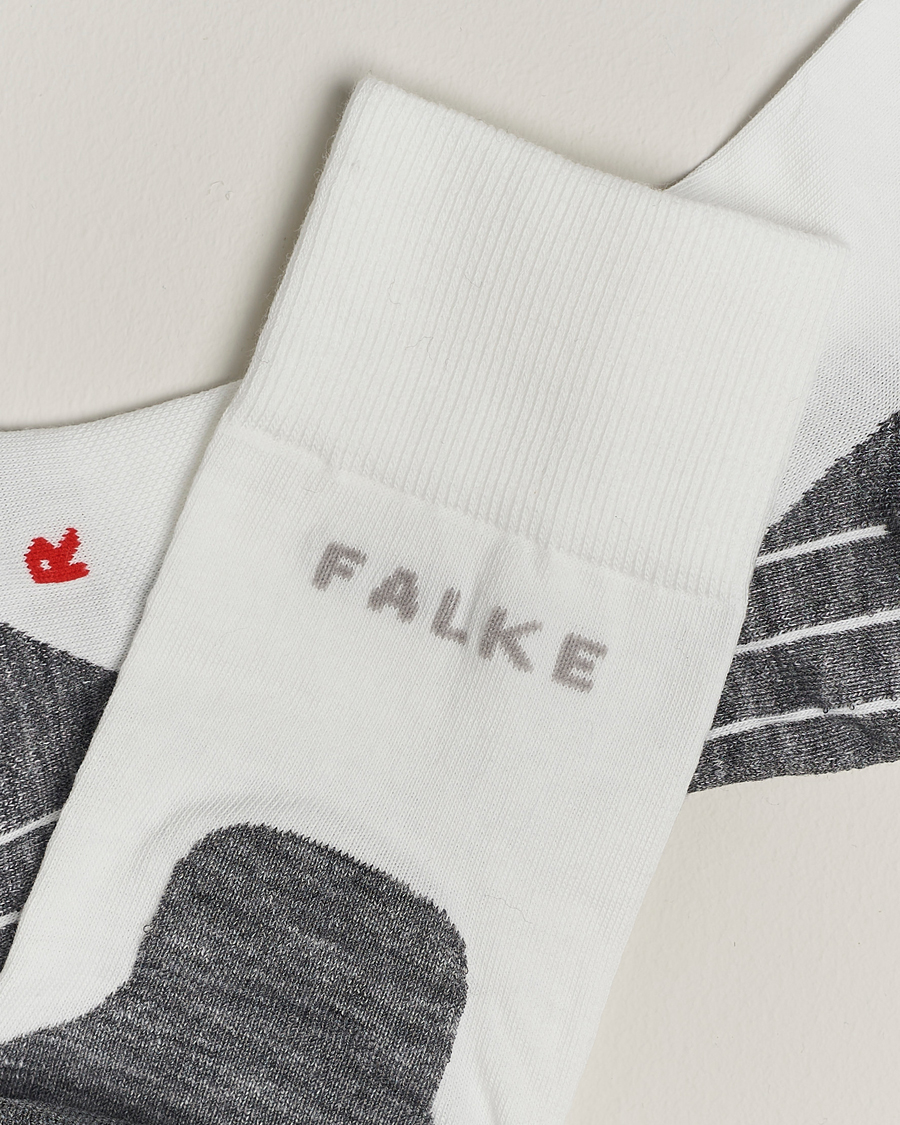 Men | Everyday Socks | Falke Sport | Falke RU4 Endurance Running Socks White Mix