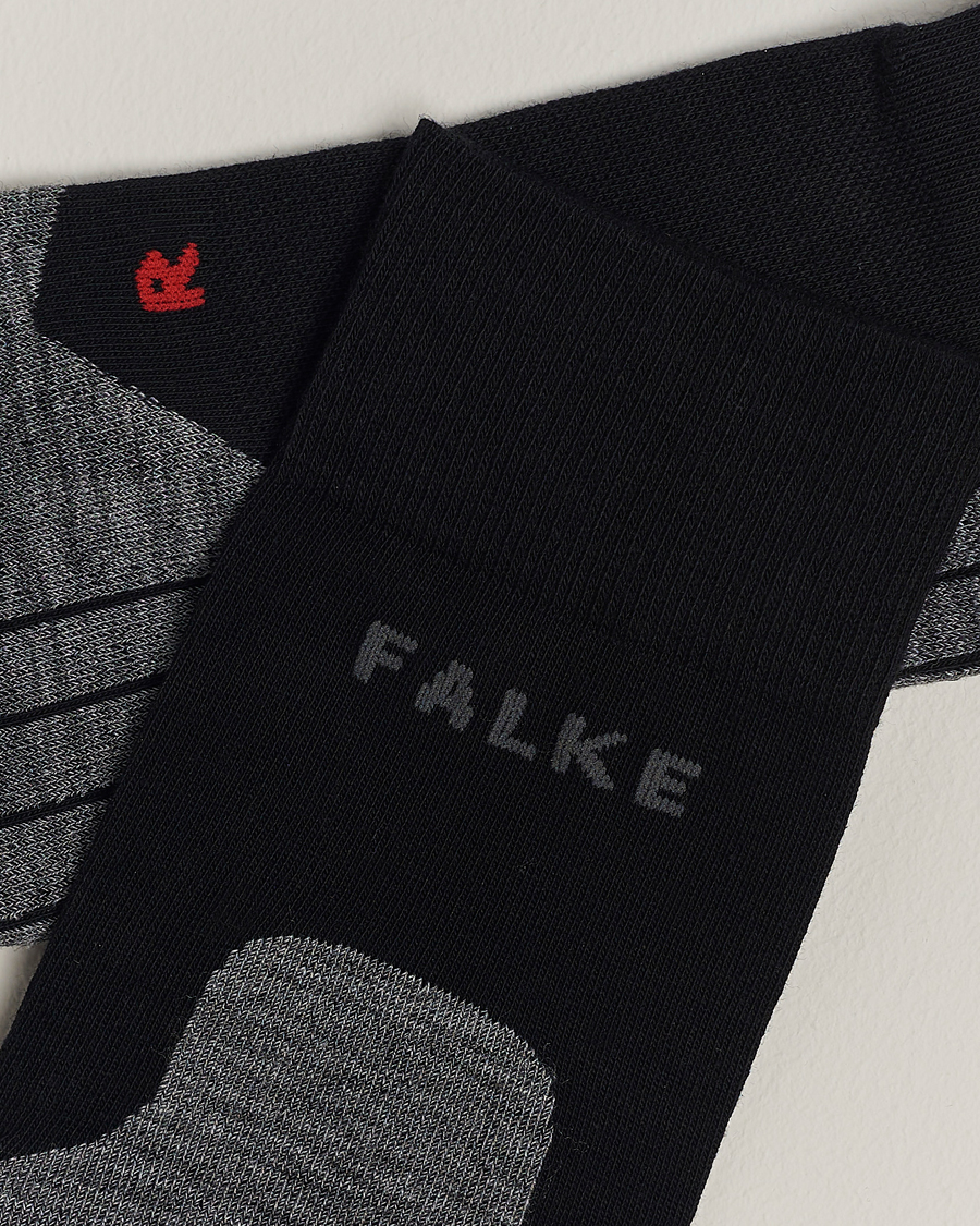 Men | Socks | Falke Sport | Falke RU4 Endurance Running Socks Black Mix