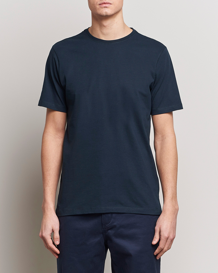 Men | Clothing | KnowledgeCotton Apparel | Agnar Basic T-Shirt Total Eclipse