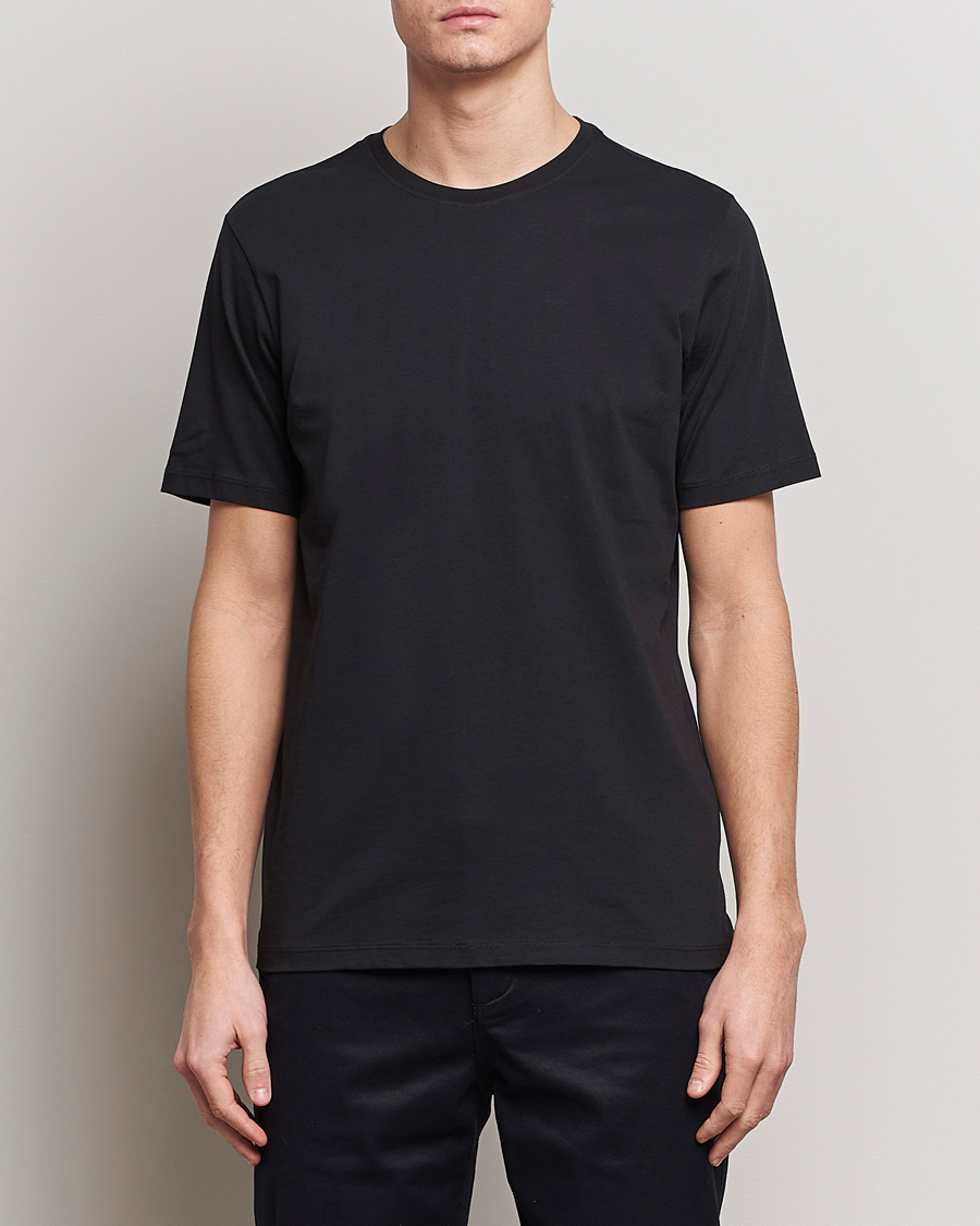 Men | Clothing | KnowledgeCotton Apparel | Agnar Basic T-Shirt Jet Black