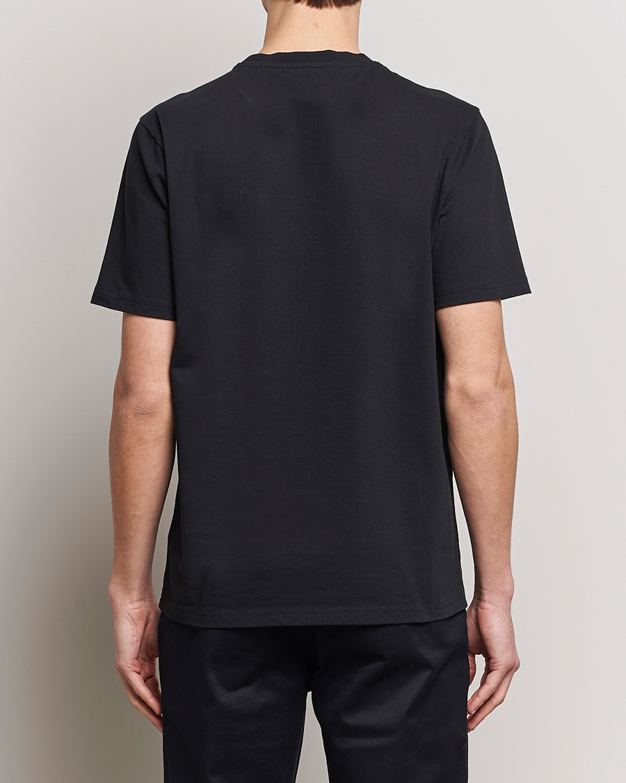 Men | T-Shirts | KnowledgeCotton Apparel | Loke Badge T-Shirt Jet Black