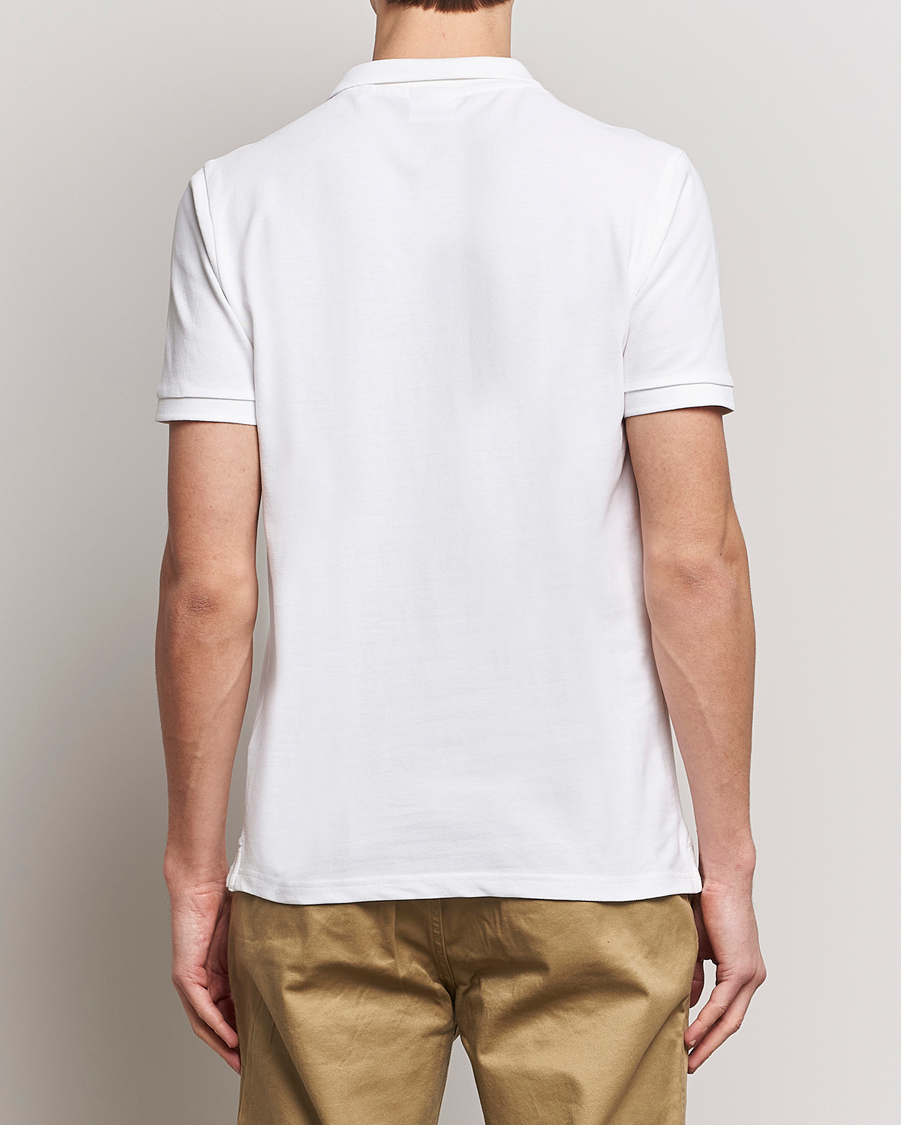 Men | Polo Shirts | KnowledgeCotton Apparel | Toke Badge Polo Bright White