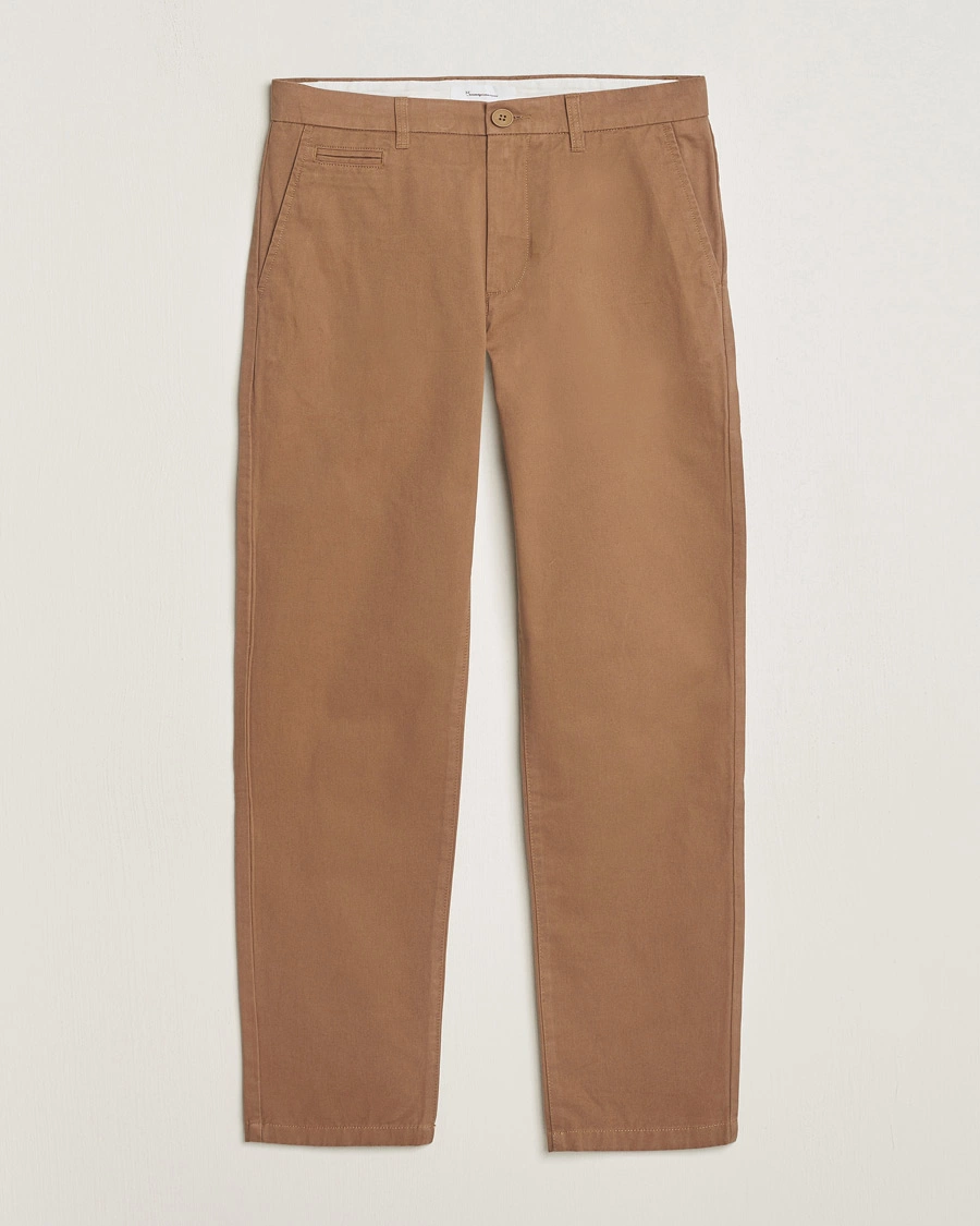 Men | Trousers | KnowledgeCotton Apparel | Chuck Regular Cotton Twill Chino Tuffet