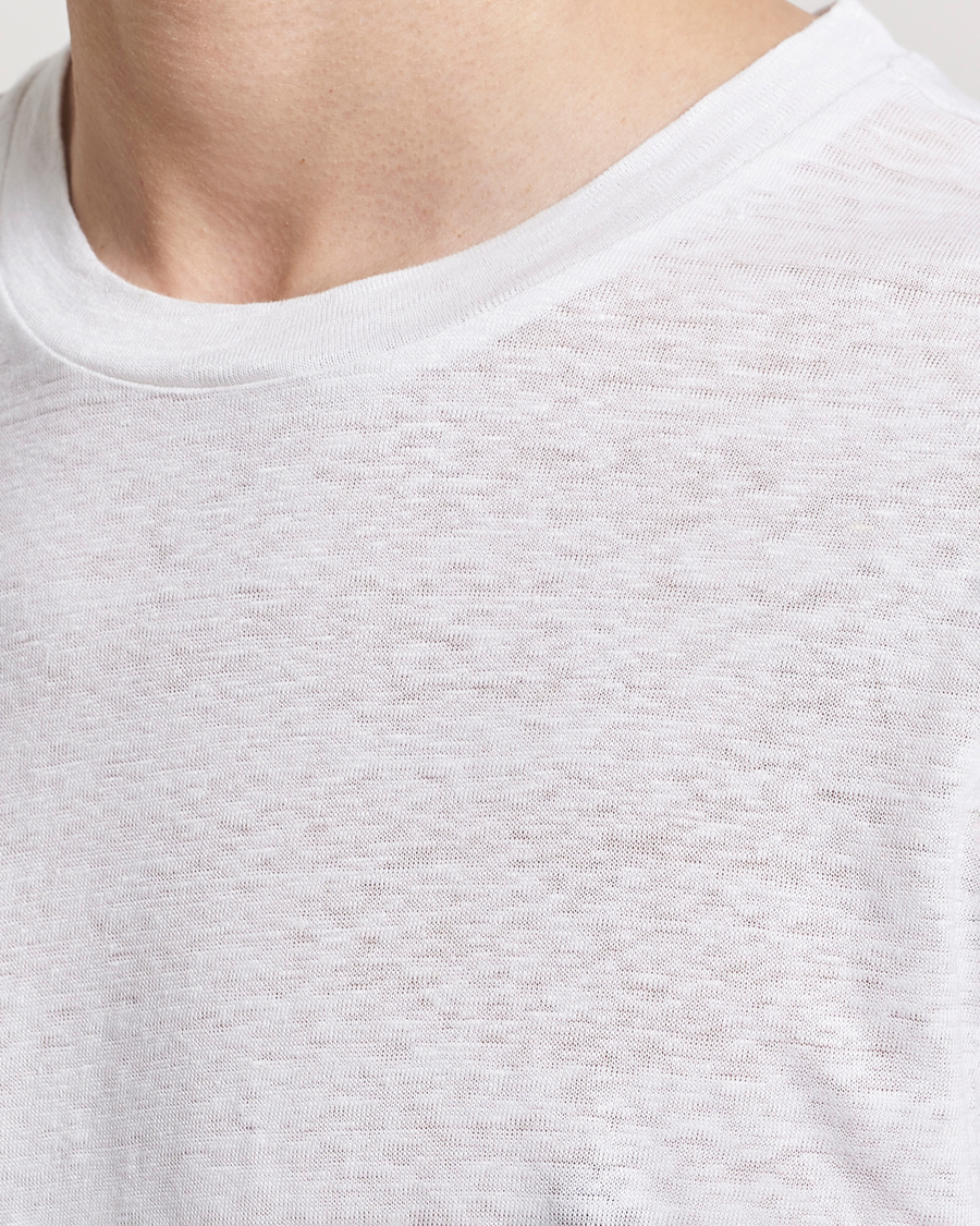 Men | T-Shirts | KnowledgeCotton Apparel | Organic Linen T-Shirt Bright White
