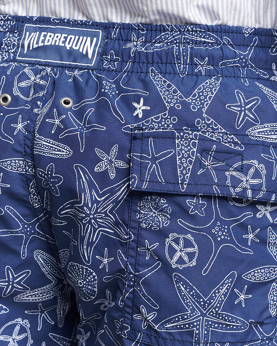 Men | Swimwear | Vilebrequin | Moorea Starlettes Swim Shorts Encre