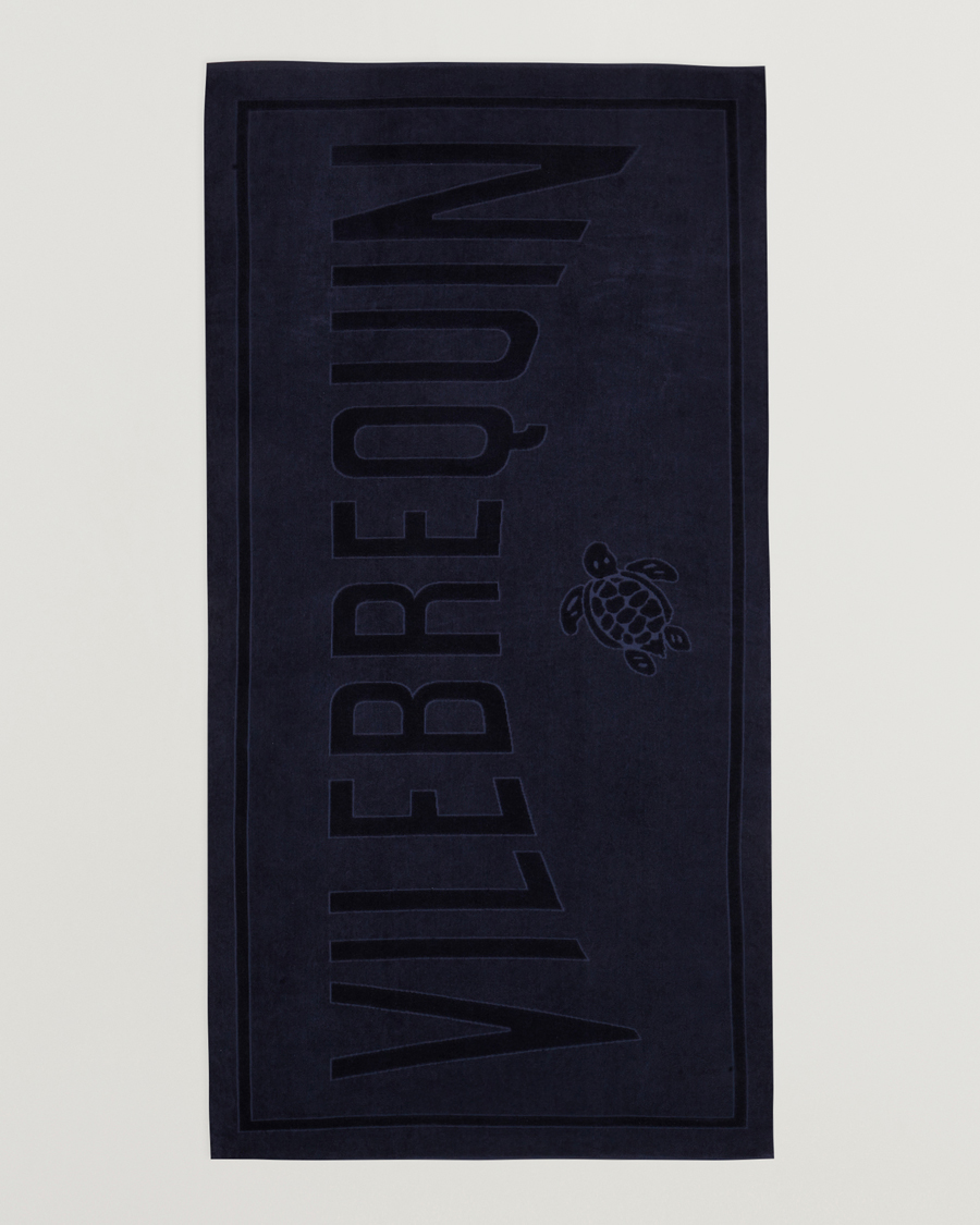 Men | Towels | Vilebrequin | Sand Organic Cotton Towel Bleu Marine