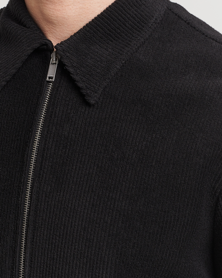 Men | Shirts | Jil Sander | Full Zip Camp Shirt Black
