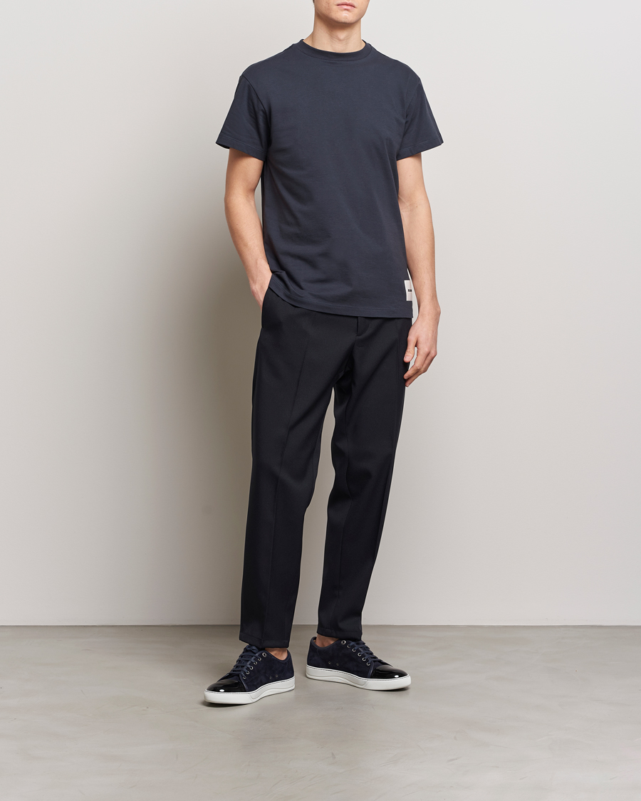 Men | T-Shirts | Jil Sander | 3-Pack Short Sleeve T-Shirts White/Navy/Black