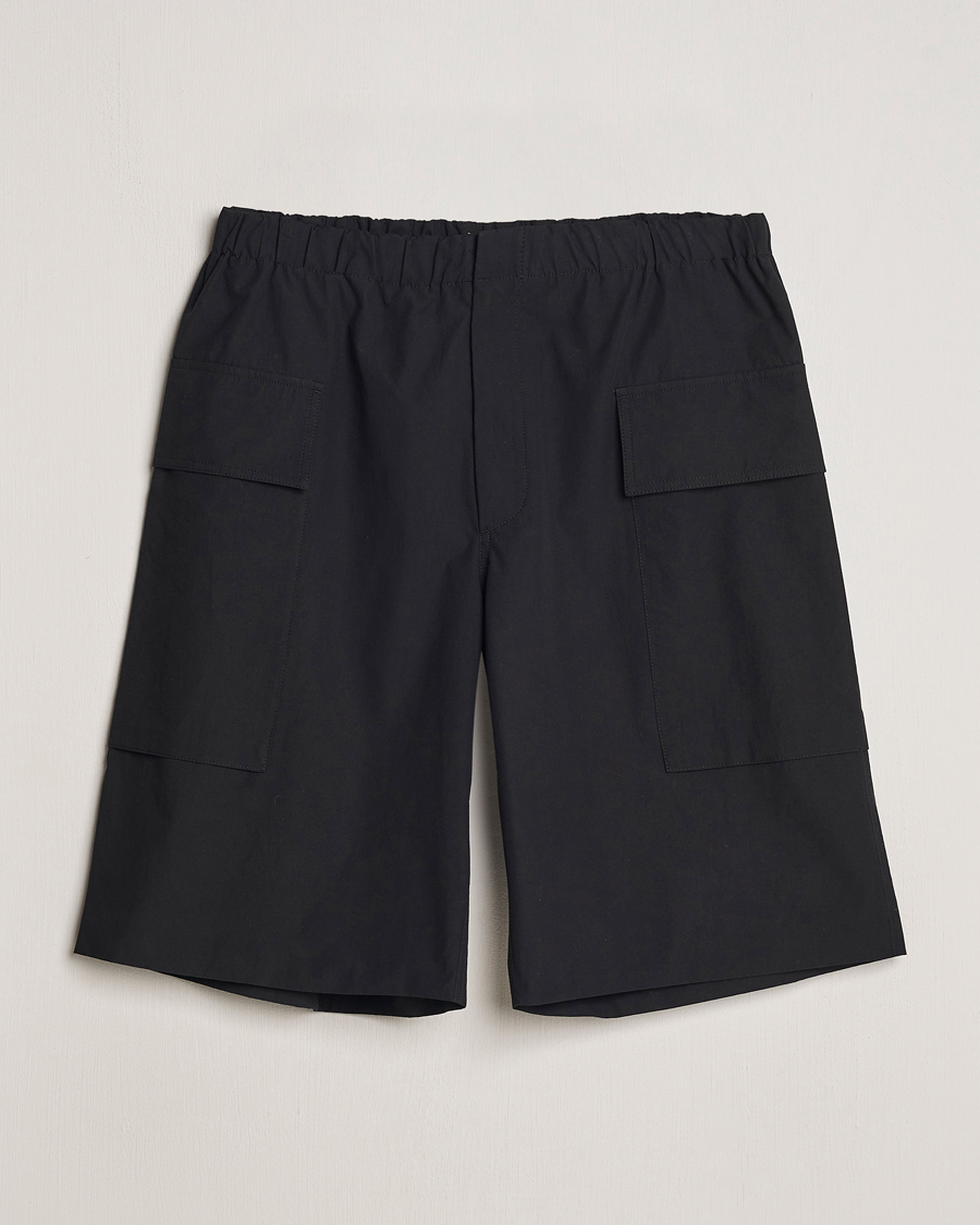 Men | Shorts | Jil Sander | Relaxed Fit Drawstring Shorts Black