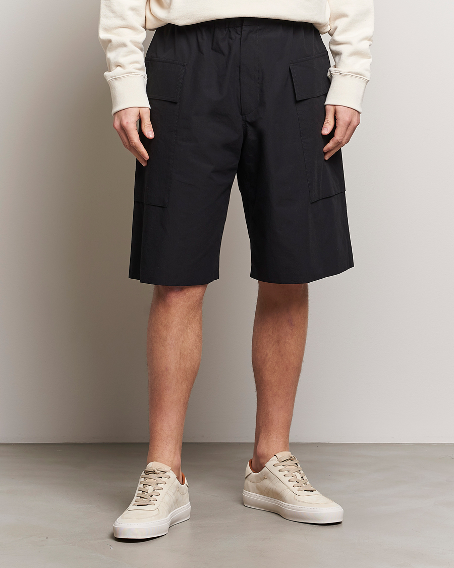Men | New Brands | Jil Sander | Relaxed Fit Drawstring Shorts Black