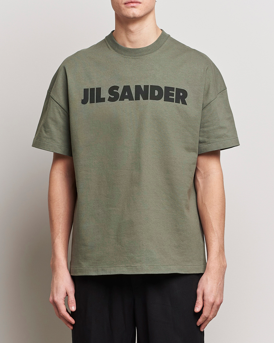 Men | Jil Sander | Jil Sander | Printed Logo T-Shirt Thyme Green